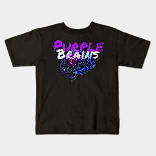 Purple Brains Kids T-Shirt